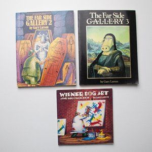 3 Vintage The Far Side Books by Gary Larson 1986 1988 1990 Soft Cover Humor